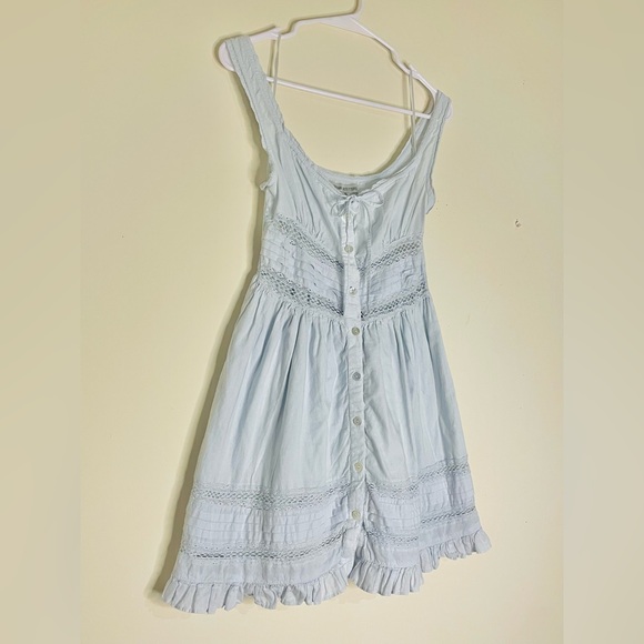 URBAN OUTFITTERS— Angelina Lace-Inset Mini Dress - Picture 4 of 11